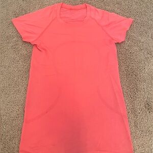 Lululemon hot pink, short sleeve swiftly tech
